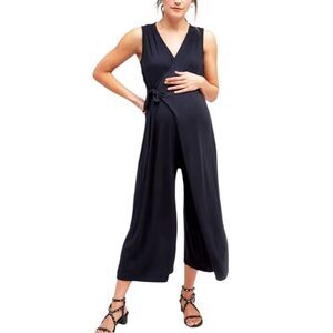 NOM Maternity Francesca Black Jumpsuit - Large